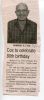 Birthday- Cox, Robert Birthday- Cox, Robert