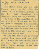 Marriage- Bixby, Mabel-Patton, Otto